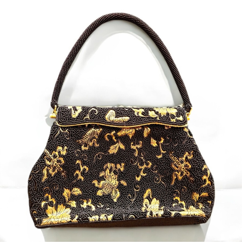 Vintage Black and Gold Handbag